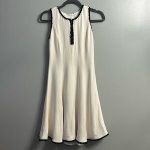 ANDREW GN White Black Laced Dress SZ 36